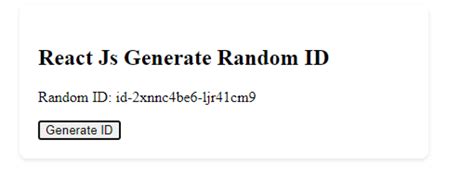 generate a random id in javascript|javascript .
